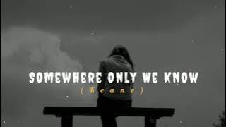 Download lagu Keane-Somewhere Only We Know (speed up, reverb Iyrics)