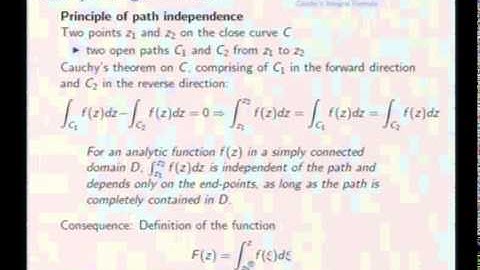 Mod-08 Lec-38 Integration of Complex Functions