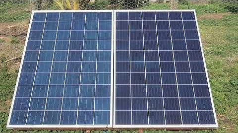 The effect of shadows on solar panels.