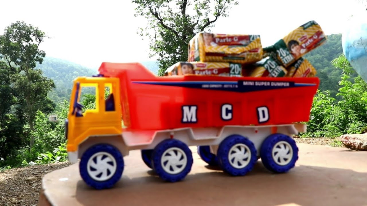 PARLE-G Loading ! Crane Loading Parle | Bruder Tractor | Dump Truck | CS TOY | Toys Lovers