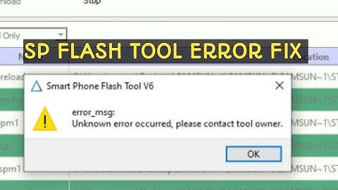 sp flash tool error fix #shorts #spflashtoolerrorfix