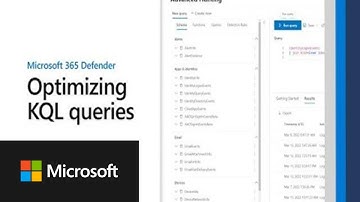Optimizing KQL queries | Microsoft 365 Defender