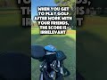 Focus on the time spent with friends, not the score. #golfcourse #golf #golflife #golfing