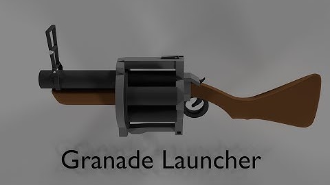 Speed Modeling the DemoMan Grenade Launcher from TF2 - Part 1