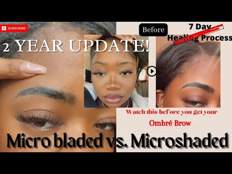 Watch this before you get your eyebrows microshaded. Microblading 2 year Update Exposed!