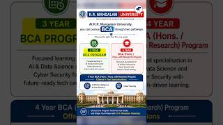 🔥BCA from K.R. Mangalam University 😳 Worth It or Not? Why Students Are Choosing It #bca #krmu