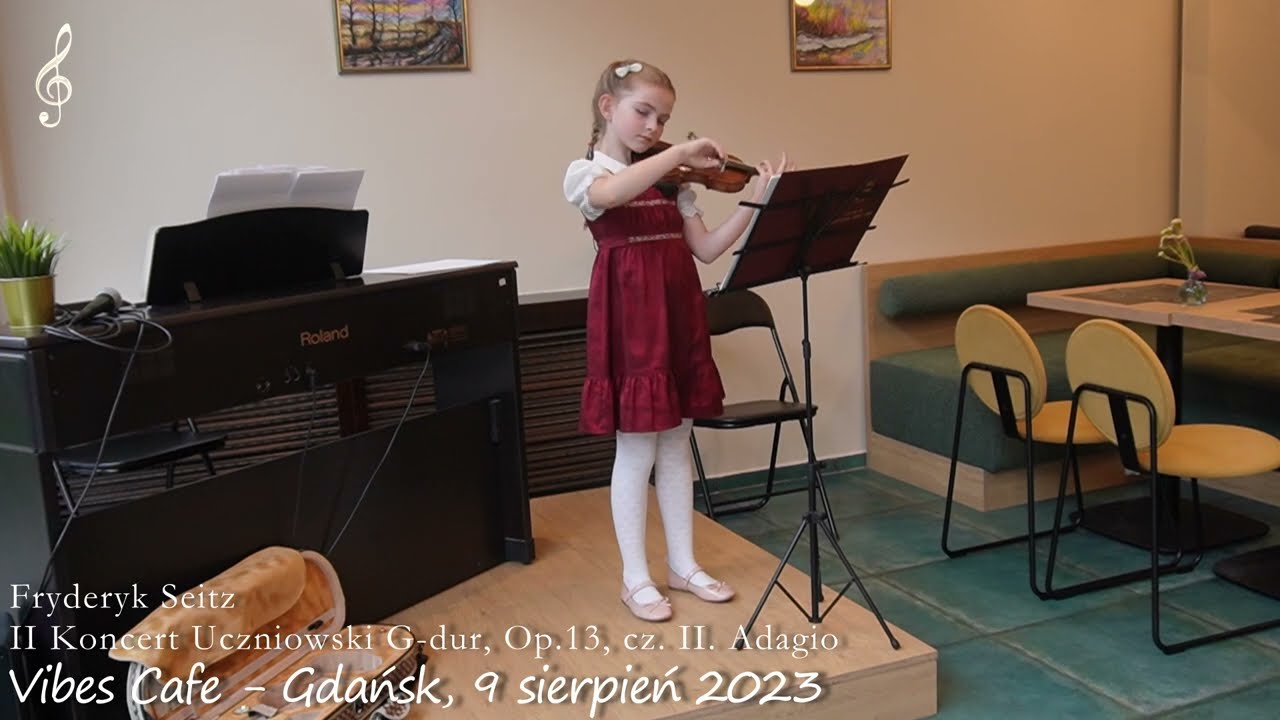 F. Seitz: II koncert uczniowski G-dur, Op.13, cz. II. Adagio (Ania 8 lat)