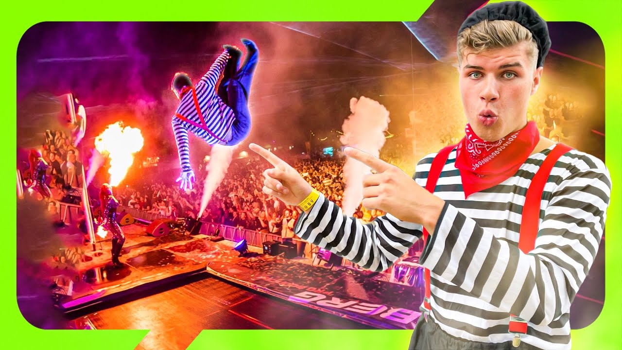 WIJ GEVEN EEN TRAMPOLINE SHOW OP SUPER GROOT FESTIVAL!