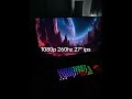 would you pick a monitor like that? 1080p 260hz 27-inch IPS #desksetup #gamingsetup #hkc #pc #comp