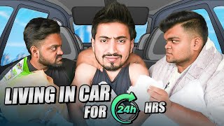 Living In A Car For 24 Hours Challenge! | @MrFaisu