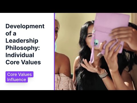 How do individual core values influence the development of a leadership philosophy?