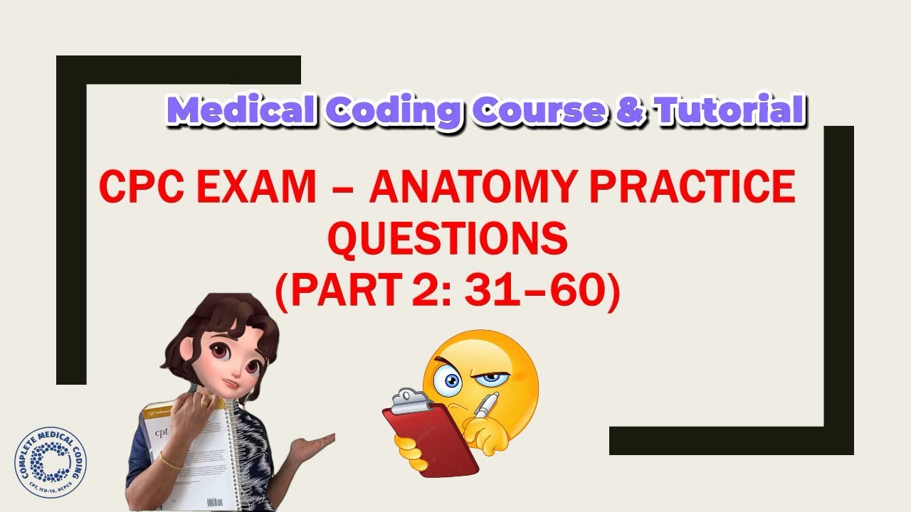 CH-131: ANATOMY QUESTIONS PART-2 l CPC l AAPC l Medical Coding Course ...