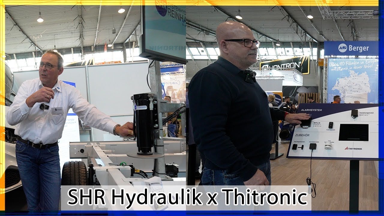 SHR Hydraulik & Thitronic - Hubstützen - physische Diebstahlsicherung als Ergänzung zur Alarmanlage