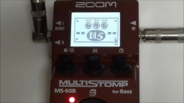 ZOOM MS-60B MULTISTOMP for Bass Patch 11 to 20 TEST