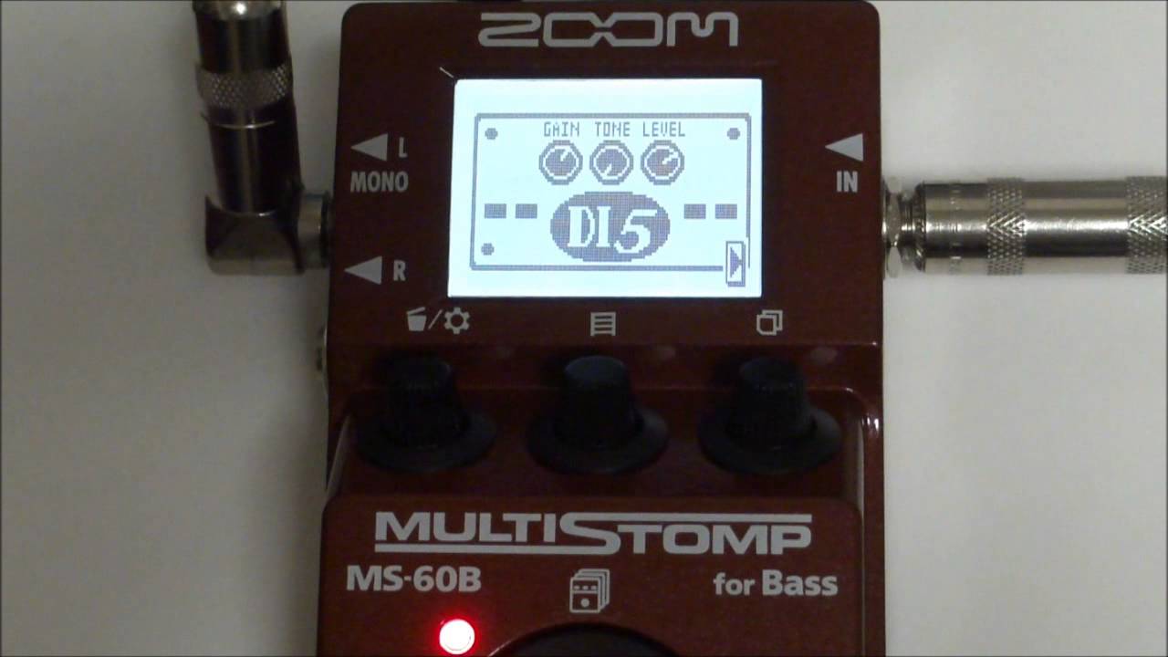 ZOOM MS-60B MULTISTOMP for Bass Patch 11 to 20 TEST