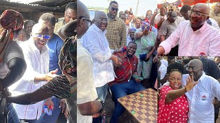 Humble Bawumia sweat profusely as he dances with market women @ Dome to kickstart his campaign