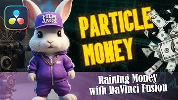How to make It Rain Money in DaVinci Fusion with particles 💸 beginner friendly