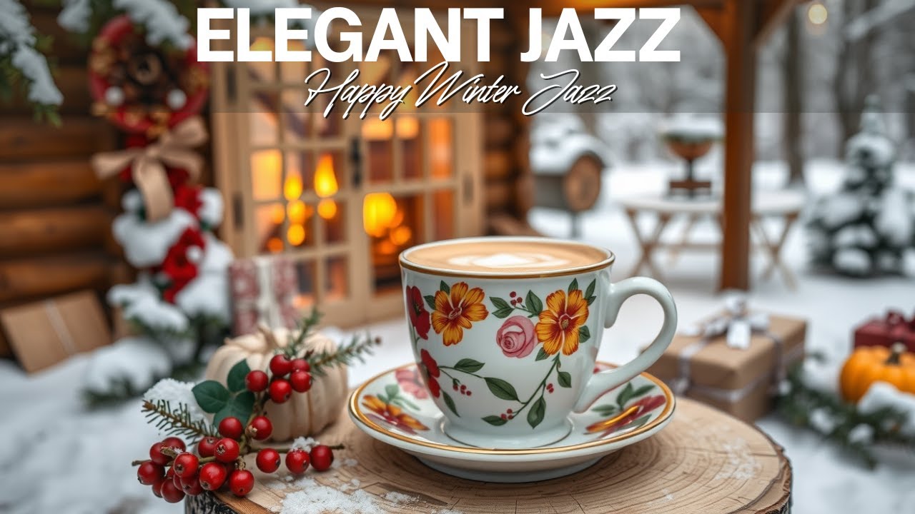 Cozy Winter Cafe Jazz 🎄☕ Relaxing Holiday Music