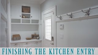 Finishing the Kitchen Entry with Crown Moulding