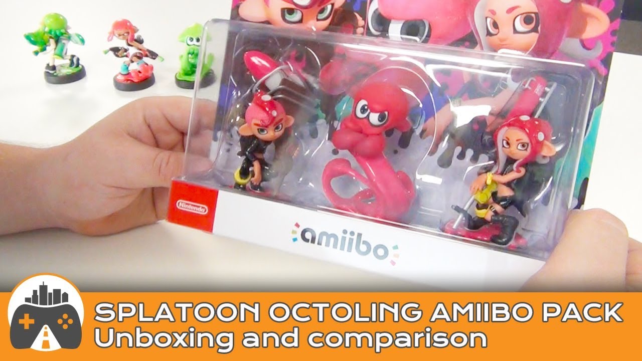[Amiibo] Octoling Splatoon 3-Pack - Unboxing and Comparison