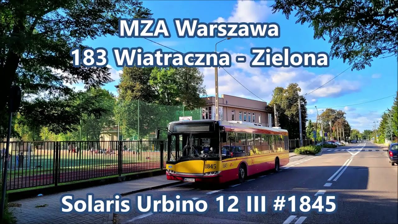 MZA Warszawa - linia 183, Solaris Urbino 12 III #1845
