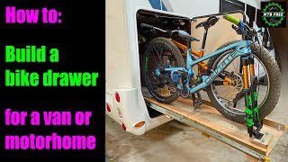 How to build a bike drawer (for a van or motorhome)