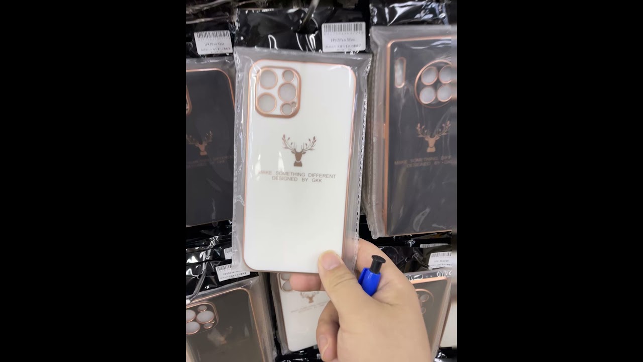 Plating TPU deer pattern case cover for Apple iPhone Series