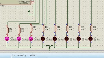 PIC18F4550 - Knight Rider Fashion on MPLAB and PROTEUS