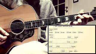 How To Play 'BARSTOOL BLUES' by Neil Young | Acoustic Guitar Tutorial