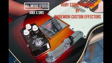 SHIGEMORI Ruby Stone Premium Overdrive Pedal | Squier Telecaster |