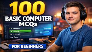 100 Basic Computer MCQs For Beginners 💻📚 | Practice & Test Your Knowledge