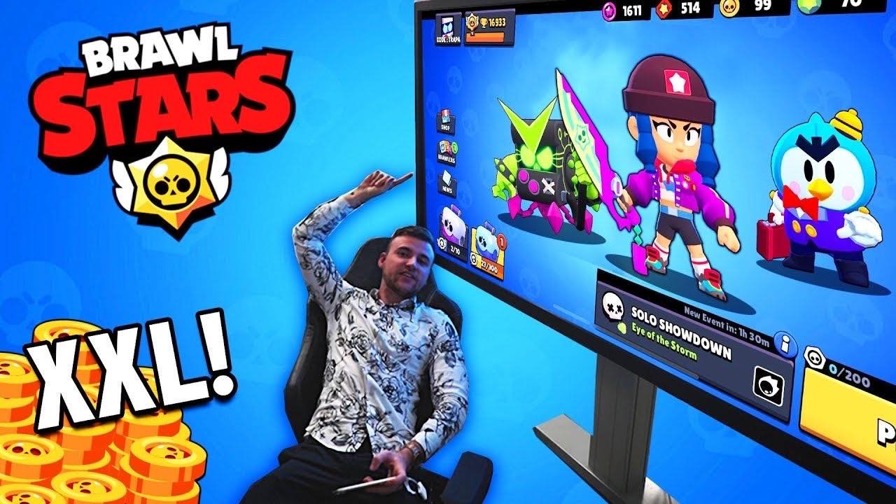 Jouer A Brawl Stars Sur Ecran Xxl Youtube - jouer a brawl stars sir tb