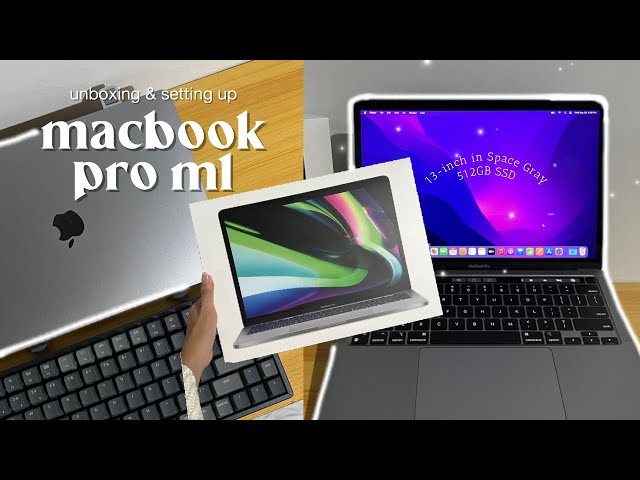 📦 MACBOOK PRO M1 | space gray 13" (512GB) unboxing + setting up 2022