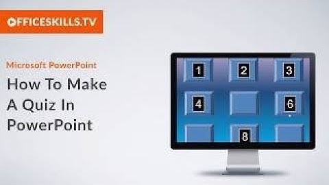 Creating A Quiz In PowerPoint With Animations And Hyperlinks