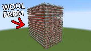 largest wool farm in minecraft