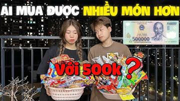 Thử Thách 500k Vào " Cửa Hàng Ăn Vặt " Ai Mua Được Nhiều Món Hơn | Linh Quang Official