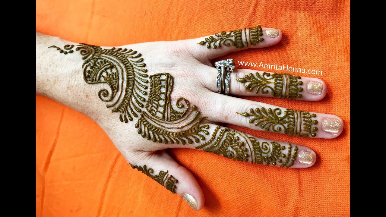 LEARN QUICK ARABIC MEHENDI IN 5 MINUTES | HOW TO APPLY BEAUTIFUL 5 ...