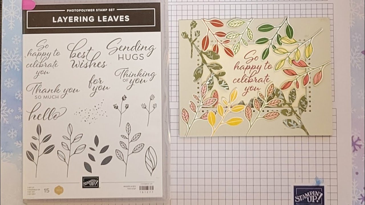 Fall card using Layering Leaves