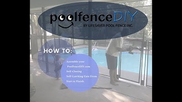 PoolfenceDIY.com Step-by-step Self-Closing Gate Assembly Instructions