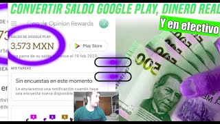 transferir saldo de google play opinion rewards a efectivo dinero real 100% funciona sin cuenta