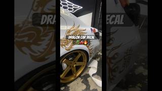 Dragon Car Decal Installation  cars carwraps vinylwrap