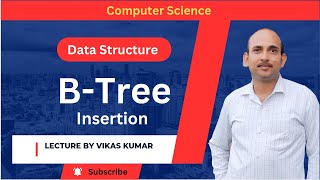 Insertion in B-Tree of Order 3 | B Tree insertion Solved example | Data Structure & Algorithm