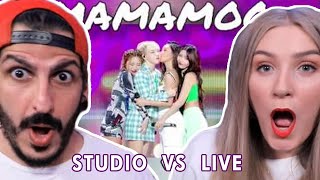 MAMAMOO Studio VS Live - Music Producer REACTS!