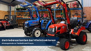 Getriebevarianten bei Kleintraktoren