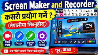 Screen recorder and maker download and install for Screen recorder, Pen tool, Highlight tool, edit. screenshot 4