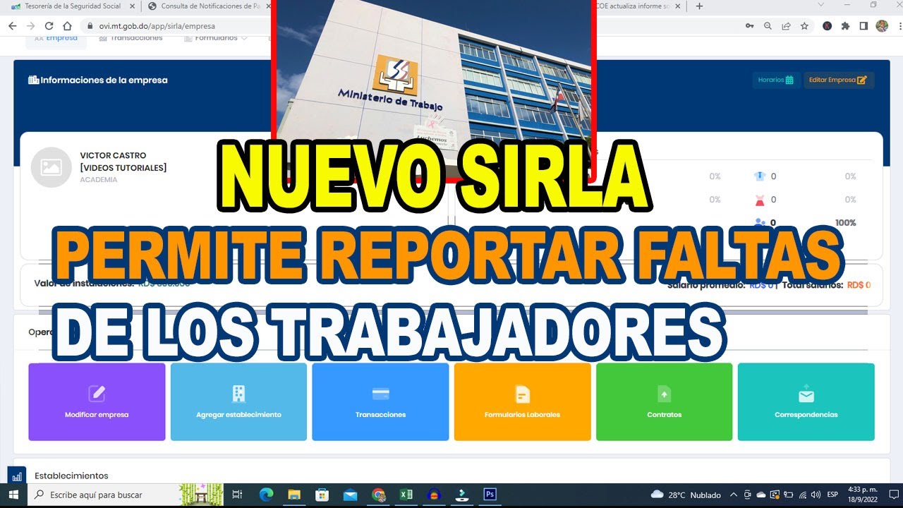 Sirla Empresas pueden notificar las faltas y tardanzas de sus trabajadores ...