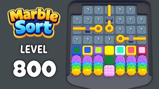 Marble Sort level 800 walkthrough solution 