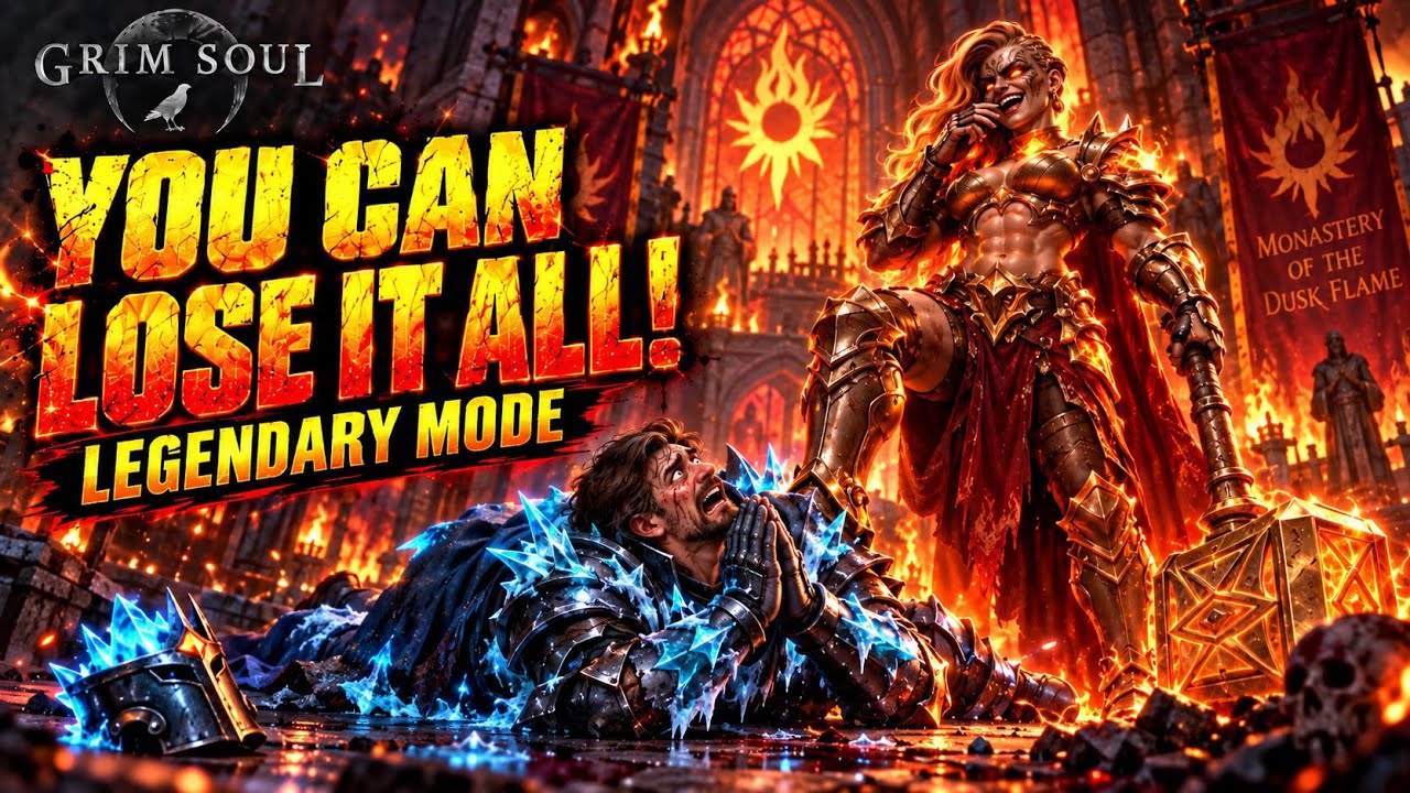 I'm so much dying in Grim Soul monastery of the dusk flame🔥 Legendary mode what happens if you die ?