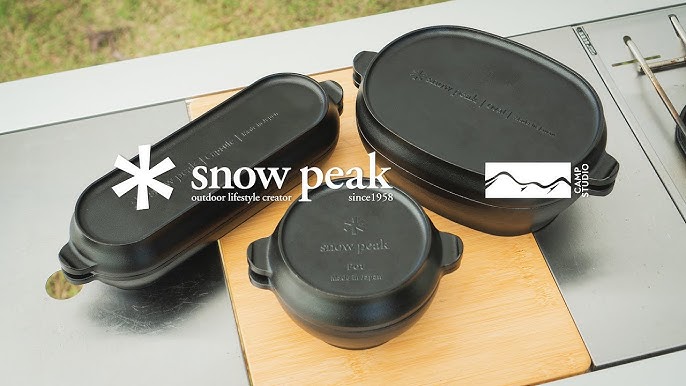 Snow Peak Cast Iron Duo Camping Pot Set – zen minded