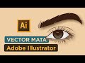 Cara membuat vector mata di adobe illustrator #belajarvector